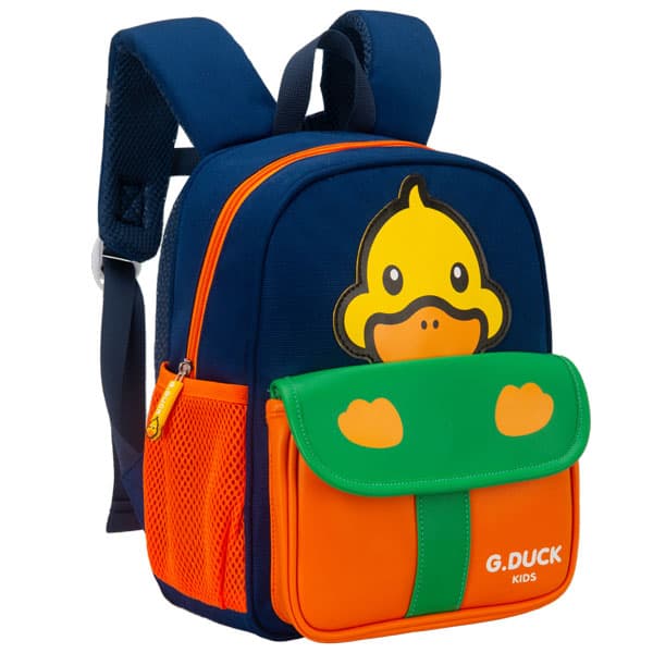 کوله-پشتی-کودک-جوجه-اردک-پسرانه-اورجینال-سورمه-ای