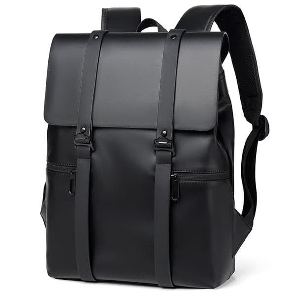 خرید-کوله-پشتی-چرم-مشکی-دخترانه