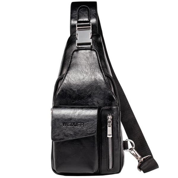 کراس-بادی-چرم-مشکی-مردانه