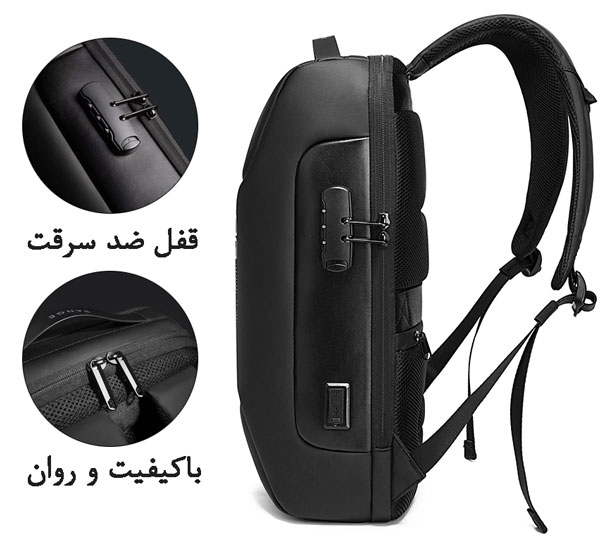 خرید کوله پشتی ضد سرقت اورجینال BANGE7216