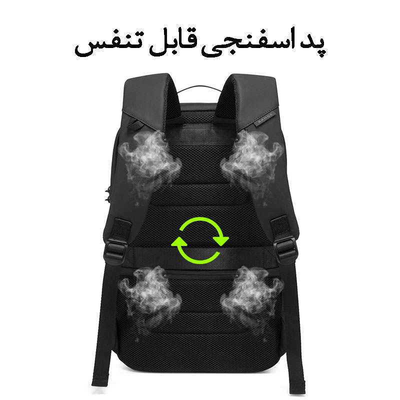 کوله-پشتی-دانشجویی-لپ-تاپ-15.6-اینچ-ضدآب-ضدضربه-ضدسرقت-بنج-7225.