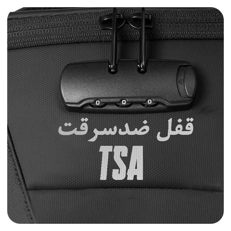 کیف-دوبند-کوله-ای-سفری-با-قفل-امنیتی-و-پورت-USB-بنج-مدل-BG-7225