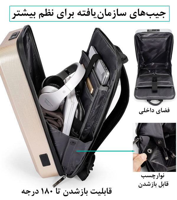 کیف-کوله-اورجینال-جادار-ضدسرقت-بنج-BANGE-BG-2839