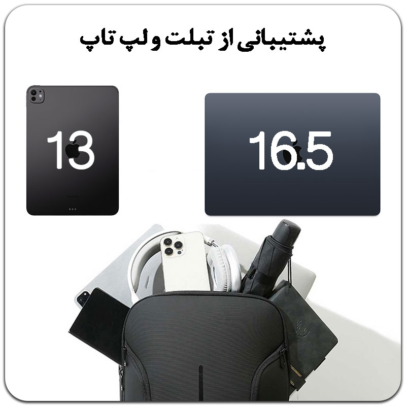 کوله-پشتی-ضدآب-ضد-ضربه-باکیفیت-مناسب-لپ-تاپ-و-تبلت-BANGE-8013