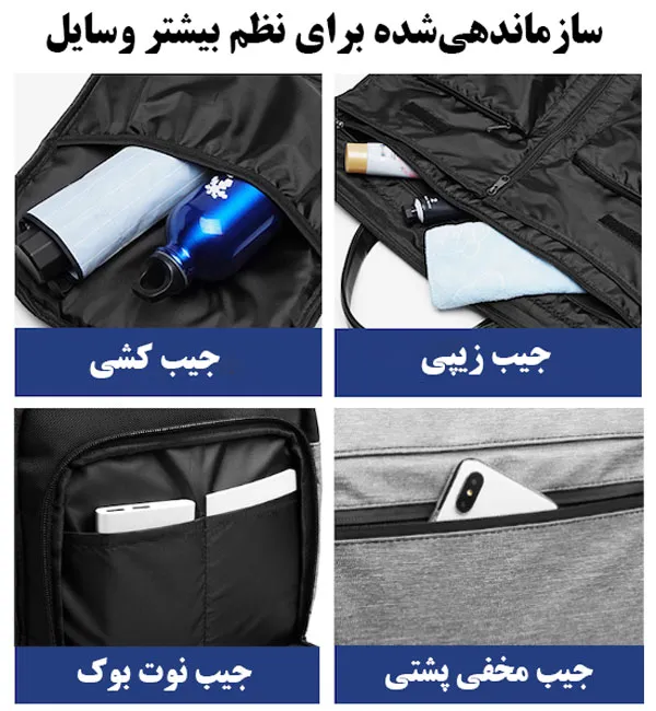 کیف کوله ای مسافرتی اوزوکو 9288
