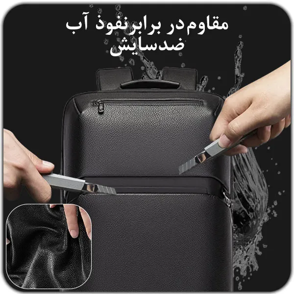کیف کوله ای چرم وارداتی لپ تاپ 15-6 اینچی برند بنج BG-6625