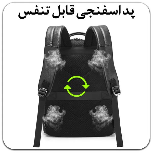 کوله پشتی دانشجویی مسافرتی باکیفیت چرم اصلی بنج BG-6627