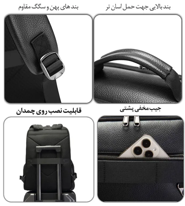 کیف چرم اصلی لپ تاپ 15-6 اینچی بنج BG-6627