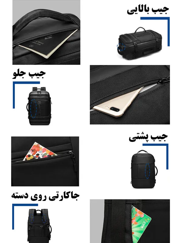 قیمت کوله کاربردی و ساک ضدآب مناسب لپ تاپ OZUKO-9242L