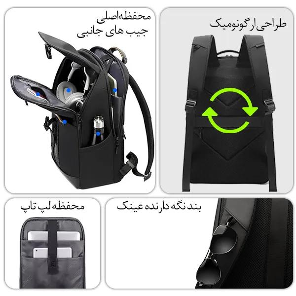 خرید آنلاین کوله پشتی لپ تاپ 15.6 اینچ مدل BG-8119