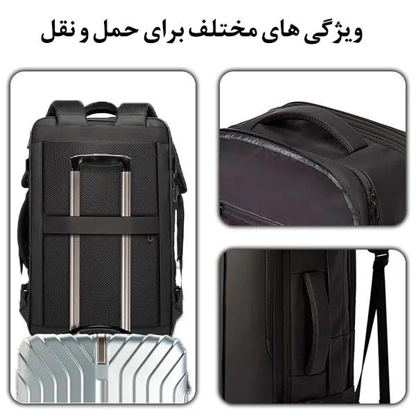 کیف کوله پشتی لپ تاپ و سفری باکیفیت برند BANGE-1909