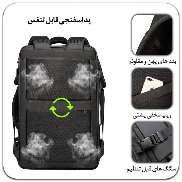 قیمت کوله پشتی لپ تاپ و کیف مسافرتی بنج BANGE BG-1909