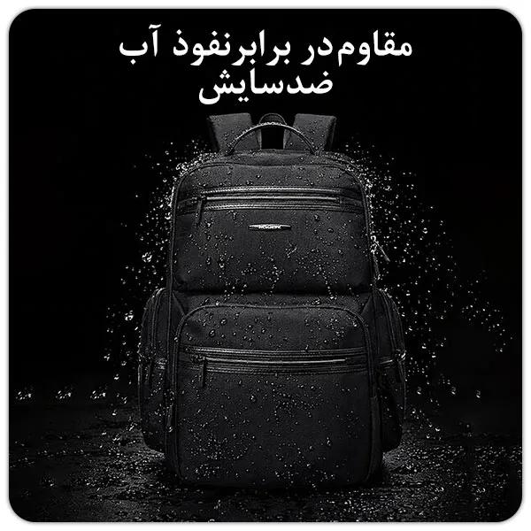 کیف کوله ضدآب لپ تاپ 15.6 اینچی BG-2601 دارای پورت USB