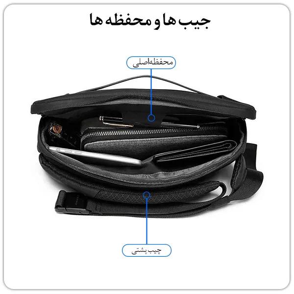 کیف کمری و کراس بادی اورجینال برند بنج BG-77202