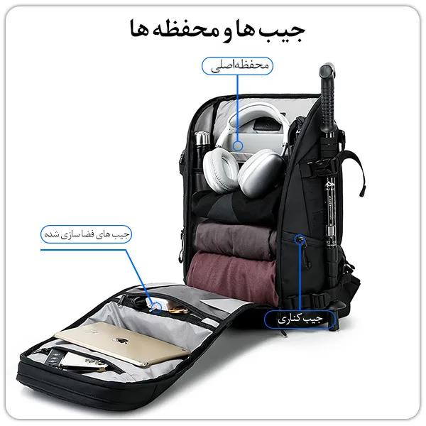 کوله پشتی ضدآب بنج FW-226 مناسب لپ تاپ و مسافرت