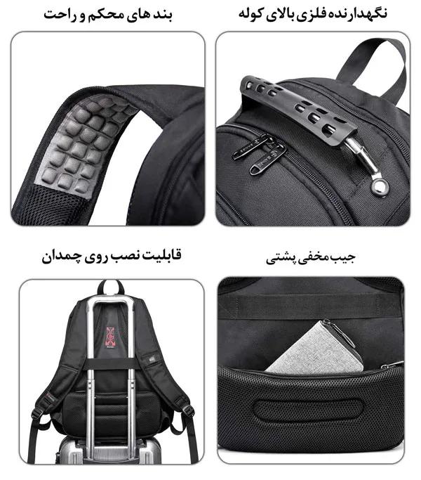 کیف کوله ای هوشمند BG-1903 مقاوم و باکیفیت 