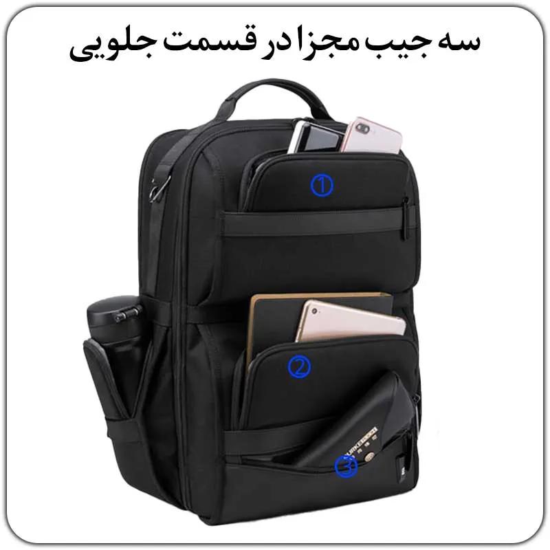 کیف کوله پشتی باکیفیت بنج G62 مناسب مدرسه و دانشگاه