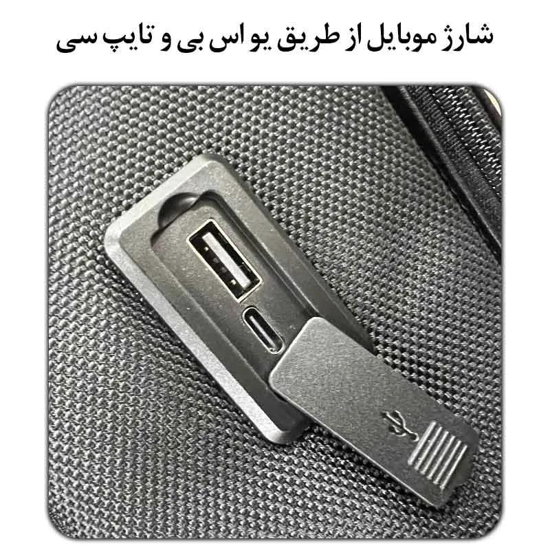کوله پشتی USB دار بنج BG-S53 مناسب مدرسه و دانشگاه