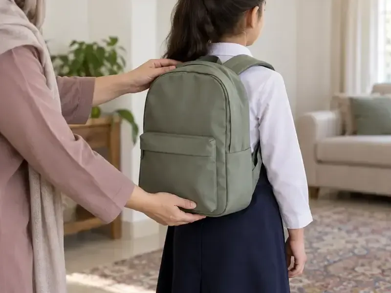سایز کوله پشتی مدرسه مناسب